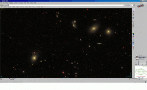 Blinkendes Bild. Virgo-Galaxienhaufen im optischen - und im Röntgenbereich.