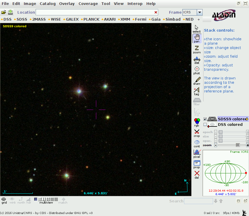 QSO 3C273 mit Jet im SDSS